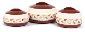 Jayco Hot and Hot Three Piece Brown Casserole Set