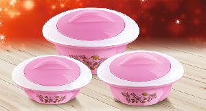 Jayco Luxe Three Piece Pink Casserole Set