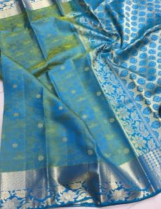 Pure Handloom Kanchi Silk Sarees with Self Brocade Designs