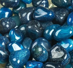 Blue Onyx Pebble Stone