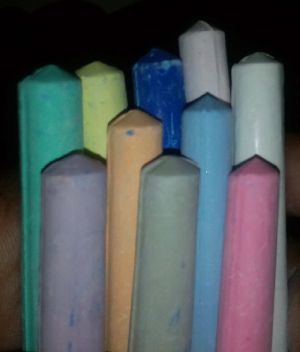 Colored Chalk Sticks