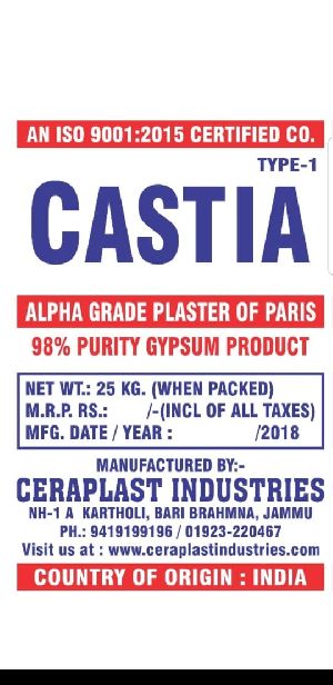 Alpha Grade Plaster of Paris