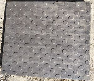 Glossy Finish Bindi Black Parking Tile