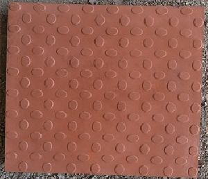 Glossy Finish Bindi Red Parking Tile