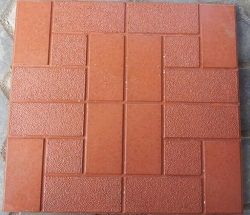 Glossy Finish Marmura Red Parking Tile