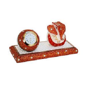 Marble Ganesha Table Watch