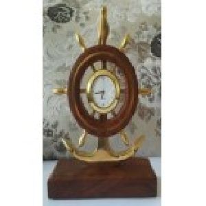 Shipwheel Anchor Clock