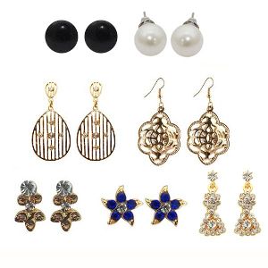 Set Of 7 Earrings Combo