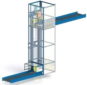 Vertical package handling lift