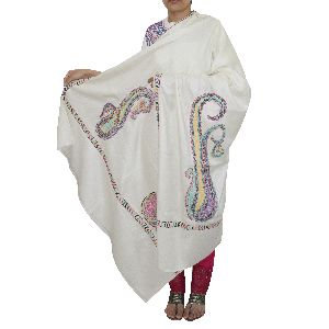 Cream Pashmina shawl