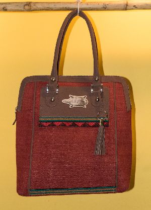 Rust Maroon Dongria Handbag