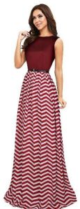 G63 Zig Zag Red Gown