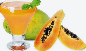 yellow papaya pulp