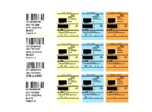 VARIABLE DATA PRINTED BAR CODE LABELS