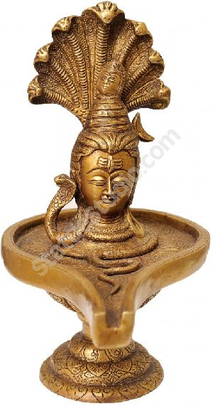 Lord Shiva Enshrined as Linga Statue