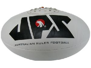 White PU Meterial Aussie Rules Football JPS-109