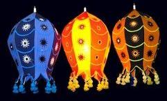 Handmade Colorful Fabric Lanterns