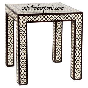 bone inlay side table