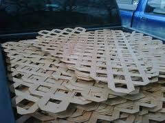 wooden lattice