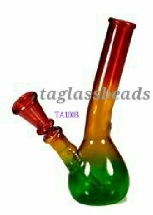 Glass Honey Comb Rasta Colored Bongs