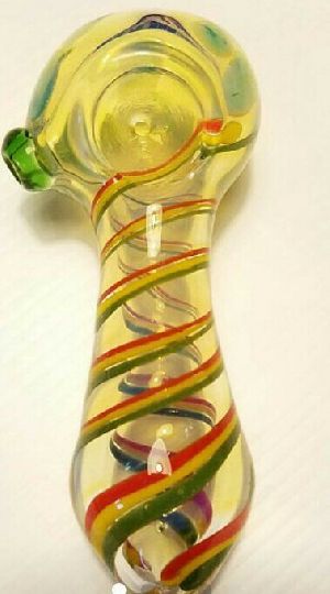 Inside Outside Glass Smoking Pipe