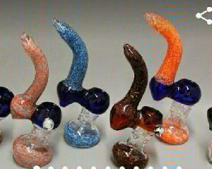 Multi Colour Glass Wayet Bubbler