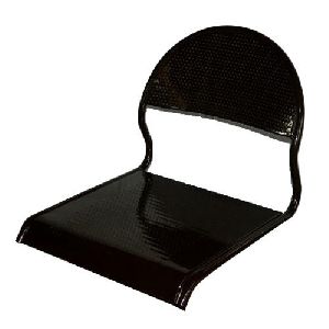 Black Single Shell Perforated Seat