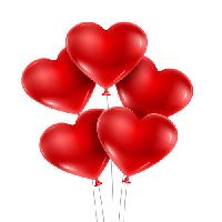 Red Heart Shaped Balloon