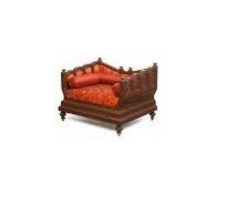 1 Seater Rajasthani Carved Sofa