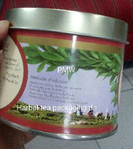 Herbal Tea Packaging Tin Container