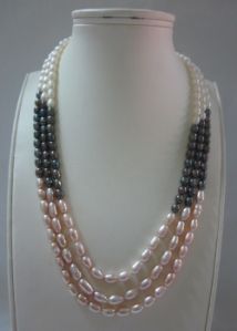 3 line pearl mala