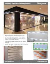 Transparent PVC rolling doors