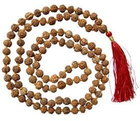 Rare 7 Mukhi Rudraksha Mala / Seven Face Rudraksh Mala / Mahalaxmi Mala with Lab Certificate