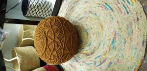 Woven Pouf