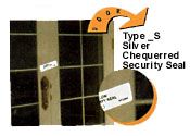 Silver Chequerred Security Seal Type-S