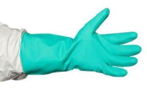 Nitrile Industrial Flock Lined Hand Gloves