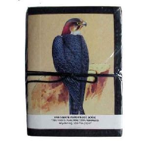 Hardcover Bird Print Handmade Notebook