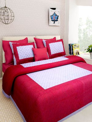 Maroon Colour Animal PrintsBedsheetcotton bedsheetjaipuri bedsheet