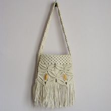 Vintage Hand Knitted Macrame Bag