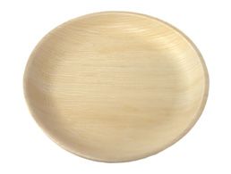 Areca Leaf Shallow Round Plates