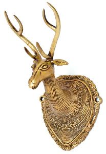 Brass Deer Head Wall Hangings