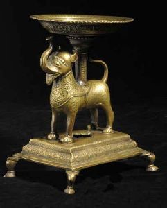 Brass Elephant Diya