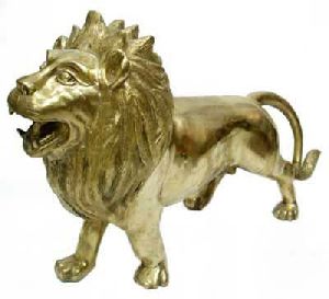 Brass Lion Statue