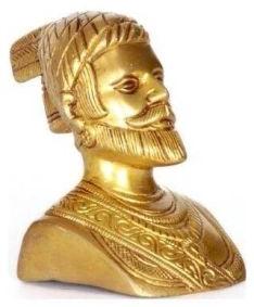 Brass Shivaji Statue