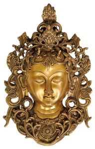 Brass Tara Devi Face Wall Hangings