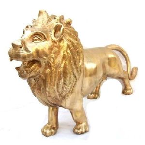 Brass Lion Statue