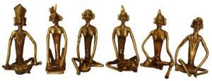 Brass Decorative Musician Set