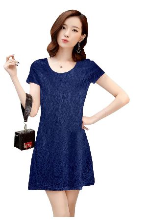 D-230 Isha 73 Blue Western Dress