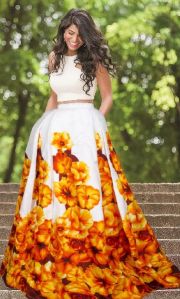 L-35 Zorba Orange Lehenga