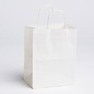 White Kraft laminated Paper Bag